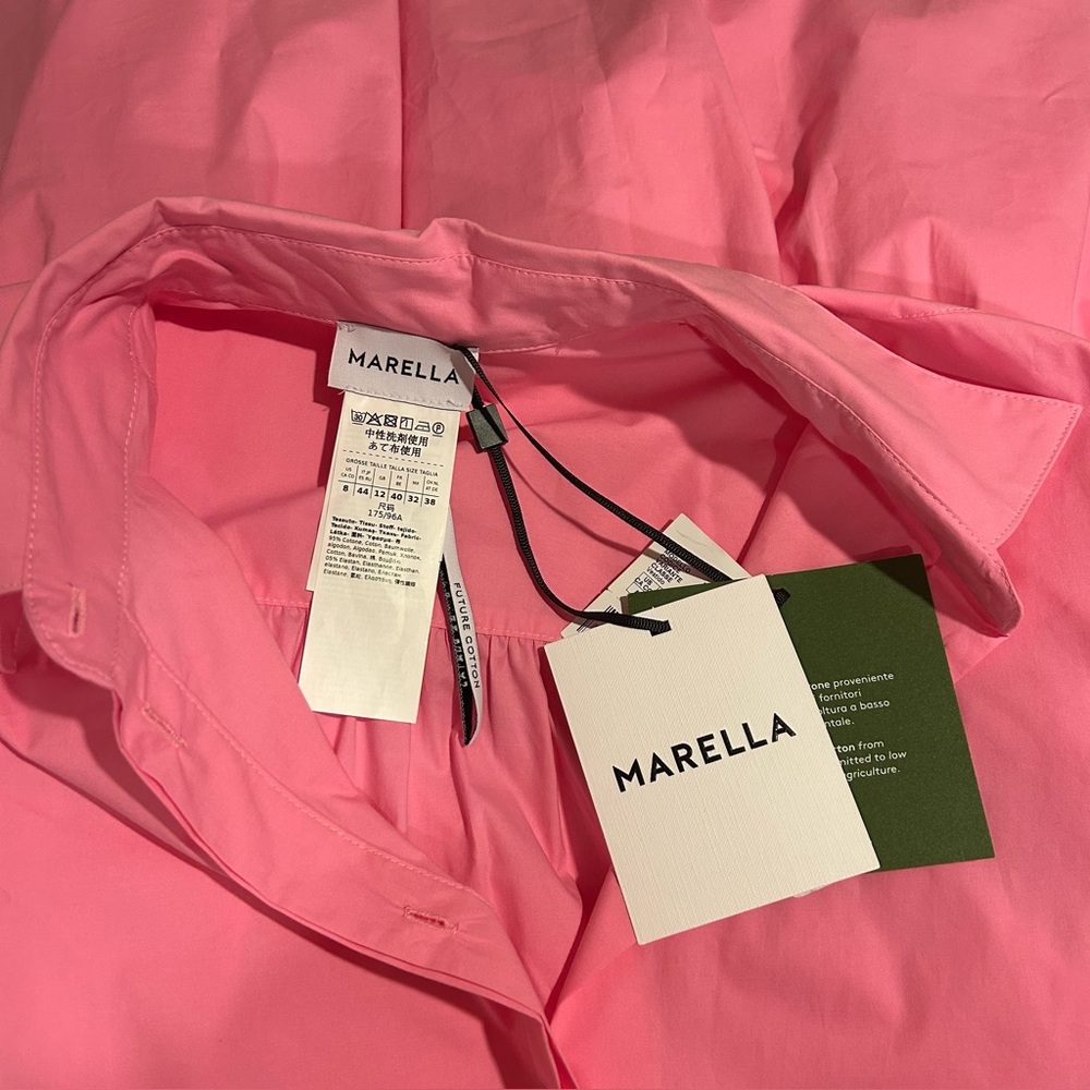 MARELLA Ebert Cotton Poplin 
Collared Shirt Dress - Picture 3 of 12